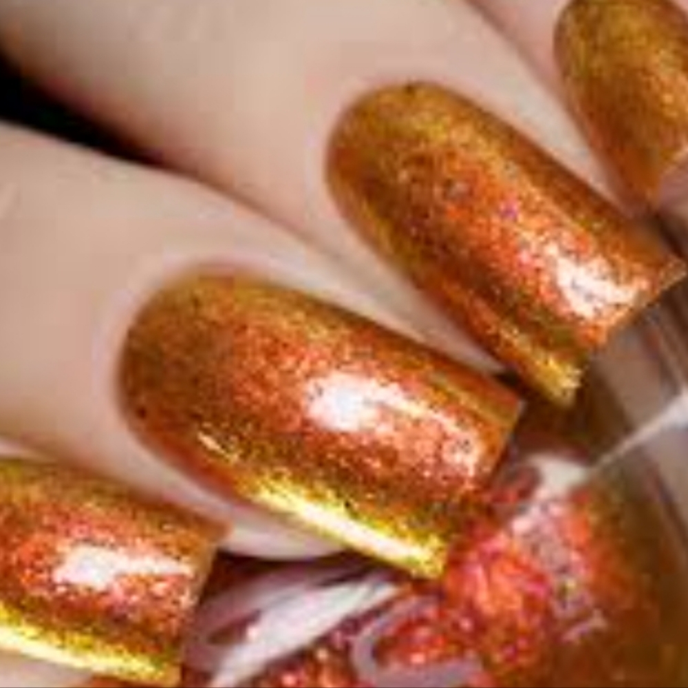 Studio M Halloween Orange Sparkles Polish